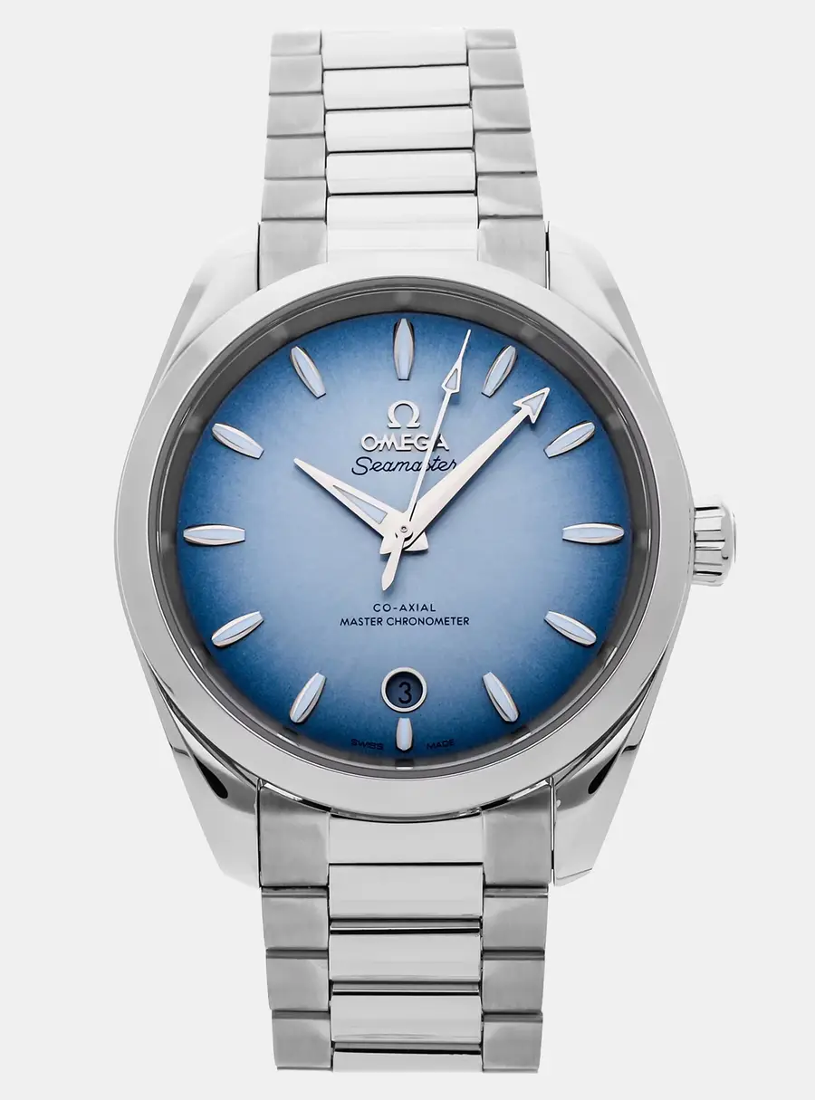 Omega Seamaster Aqua Terra 220.10.38.20.03.004 Blue Stainless Steel Automatic Men's Wristwatch 38mm