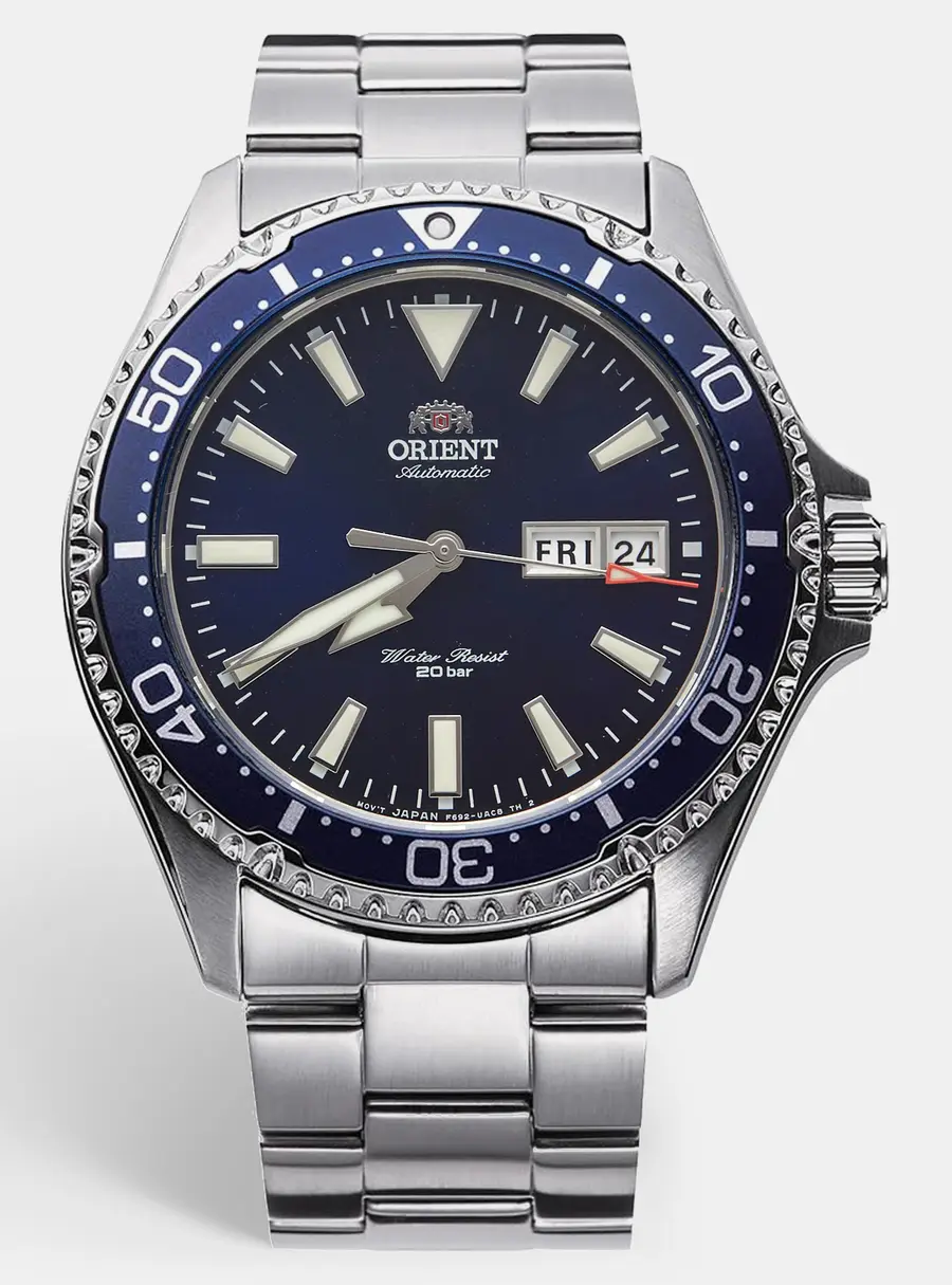 Orient Diver Design F692-UAA0 Blue Dial Stainless Steel Men's Wristwatch 41.8mm