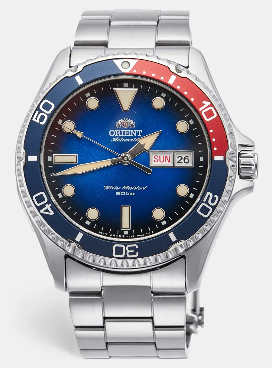 Orient Kamasu II RA-AA0812L19B Blue Dial Stainless Steel Men's Wristwatch 41.80 mm