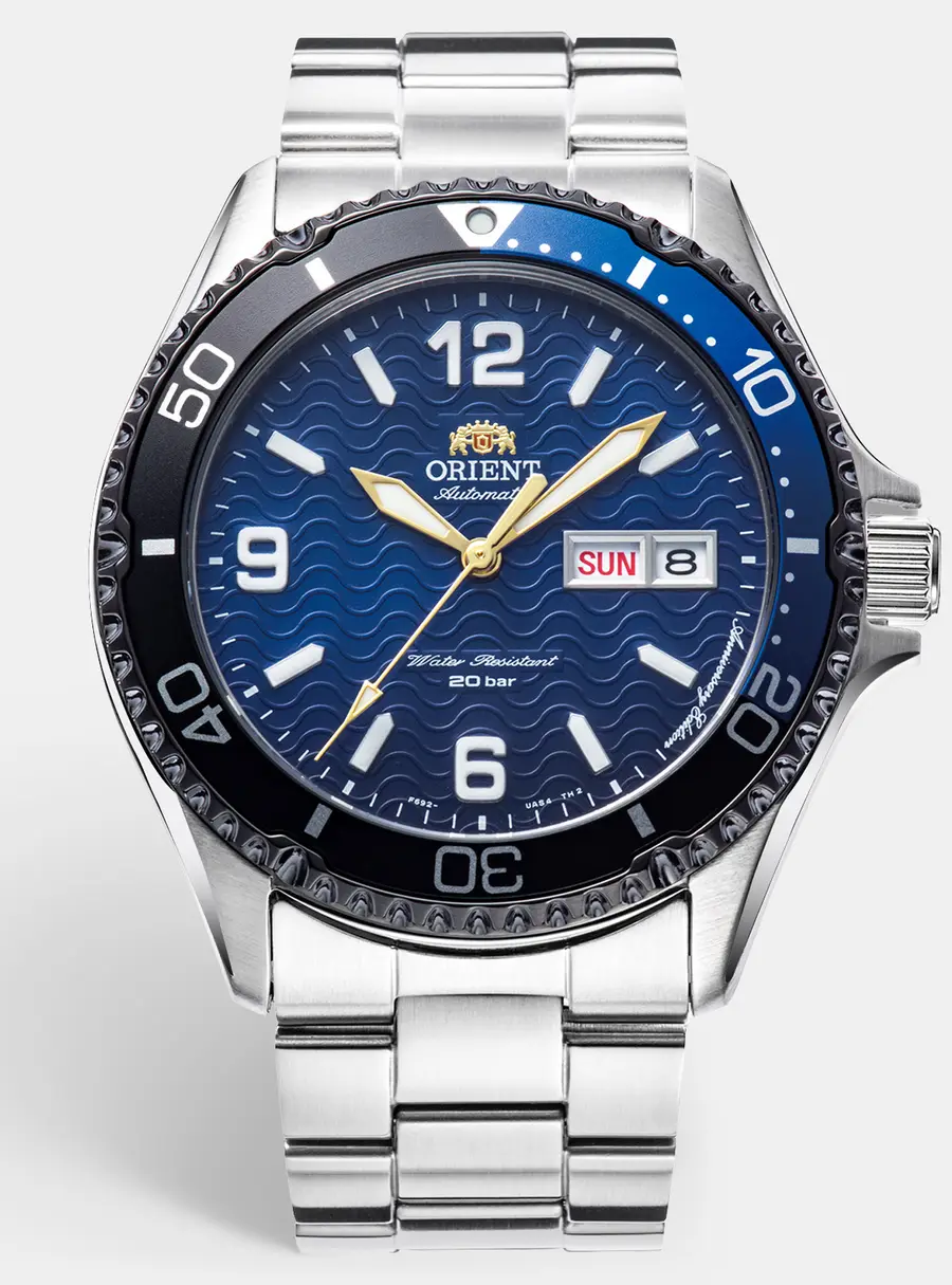 Orient Mako 20th Anniversary Limited Edition F692-UBM0 Blue Dial Stainless Steel Men's Wristwatch 42 mm