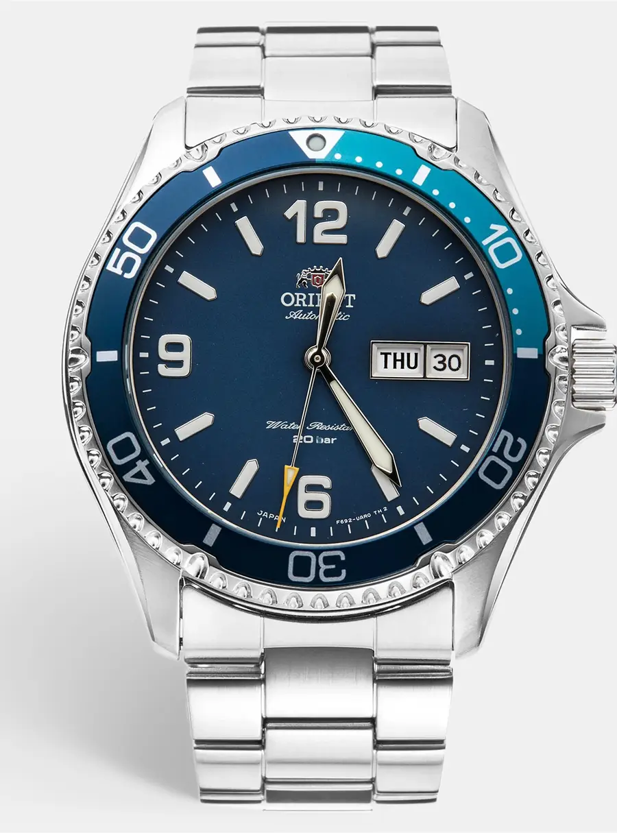 Orient Mako III RA-AA0818L09C Blue Dial Stainless Steel Men's Wristwatch 41.8 mm