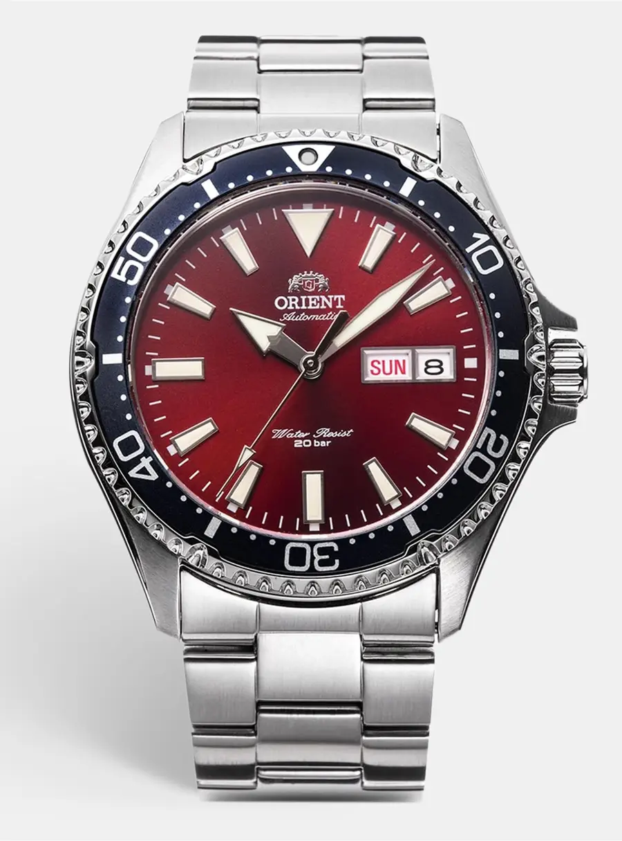 Orient Kamasu Mako III RA-AA0003R19B Red Dial Stainless Steel Men's Wristwatch 41.8 mm