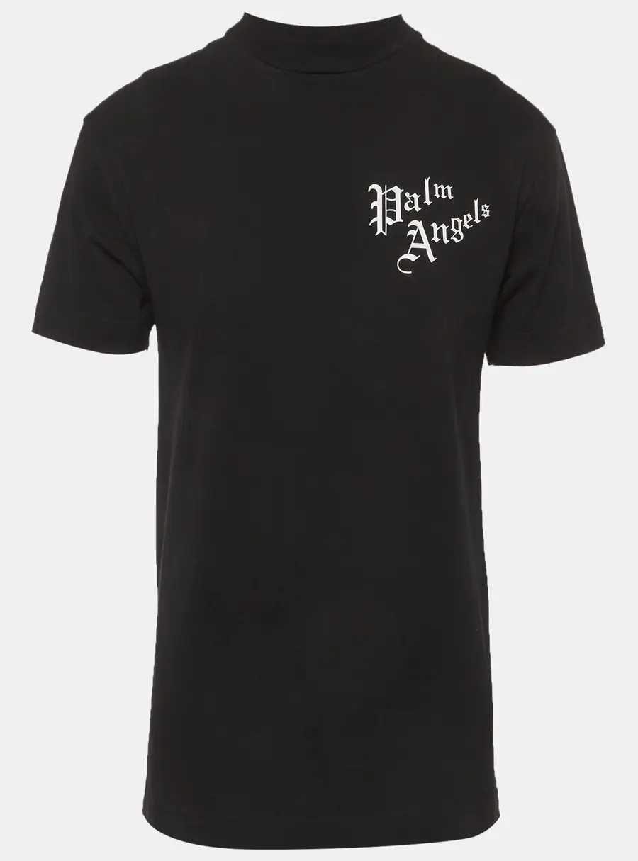Palm Angels Black Back Print Jersey T-Shirt S