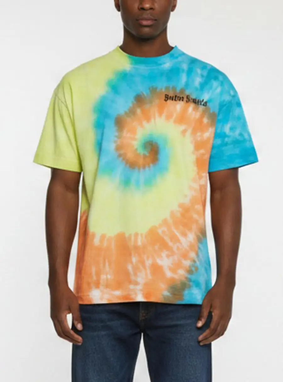 Palm Angels Multicolour Tie Dye Crewneck T-Shirt M