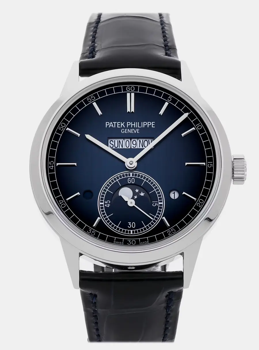 Patek Philippe Grand Complications In-Line Perpetual Calendar 5236P-001 Blue Platinum Automatic Men's Wristwatch 41MM