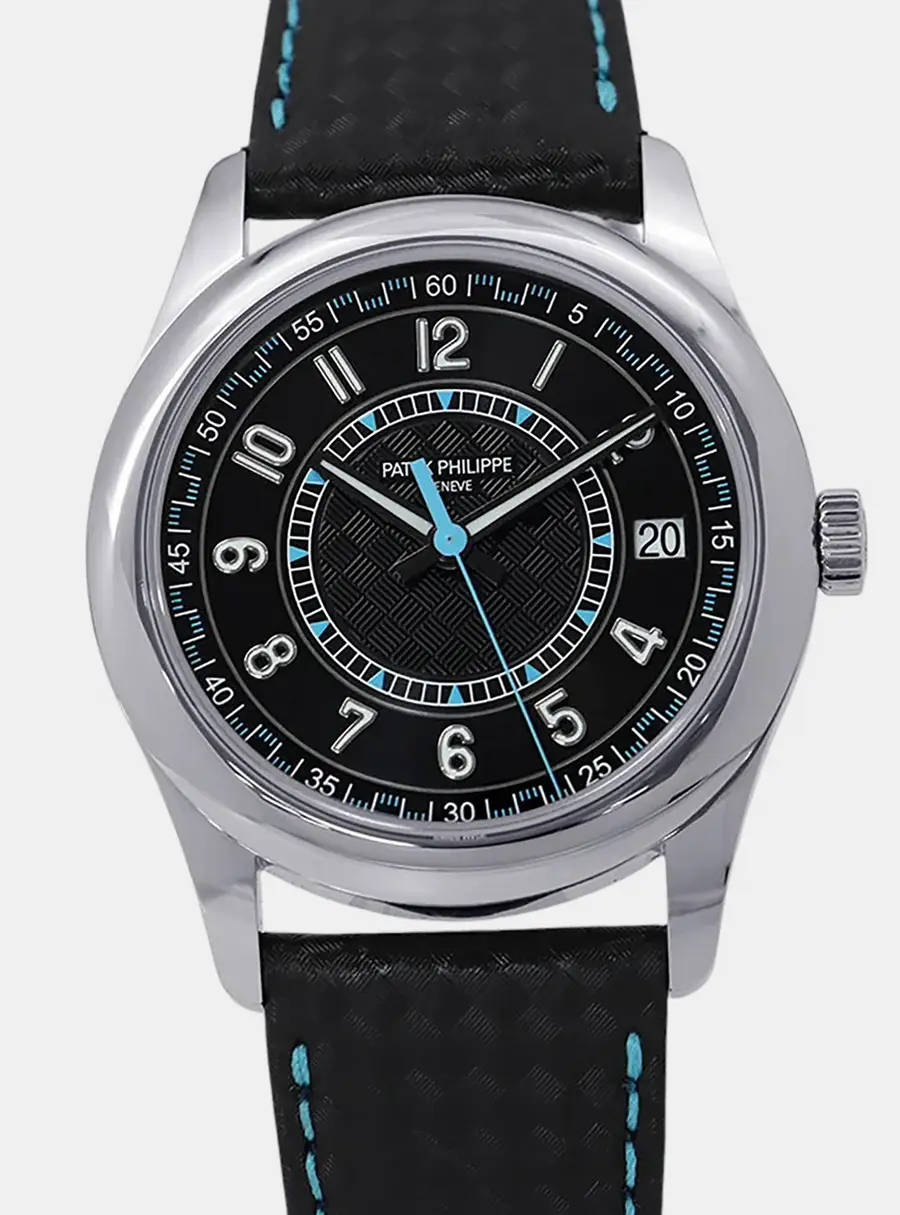Patek Philippe Calatrava 6007G-011 Black White Gold Automatic Men's Wristwatch 40mm