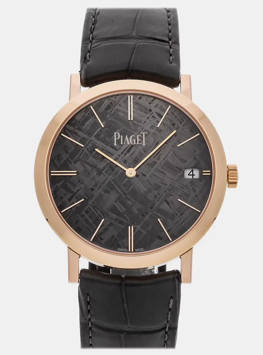 Piaget Altiplano G0A44051 Black Rose Gold Automatic Men's Wristwatch 40mm