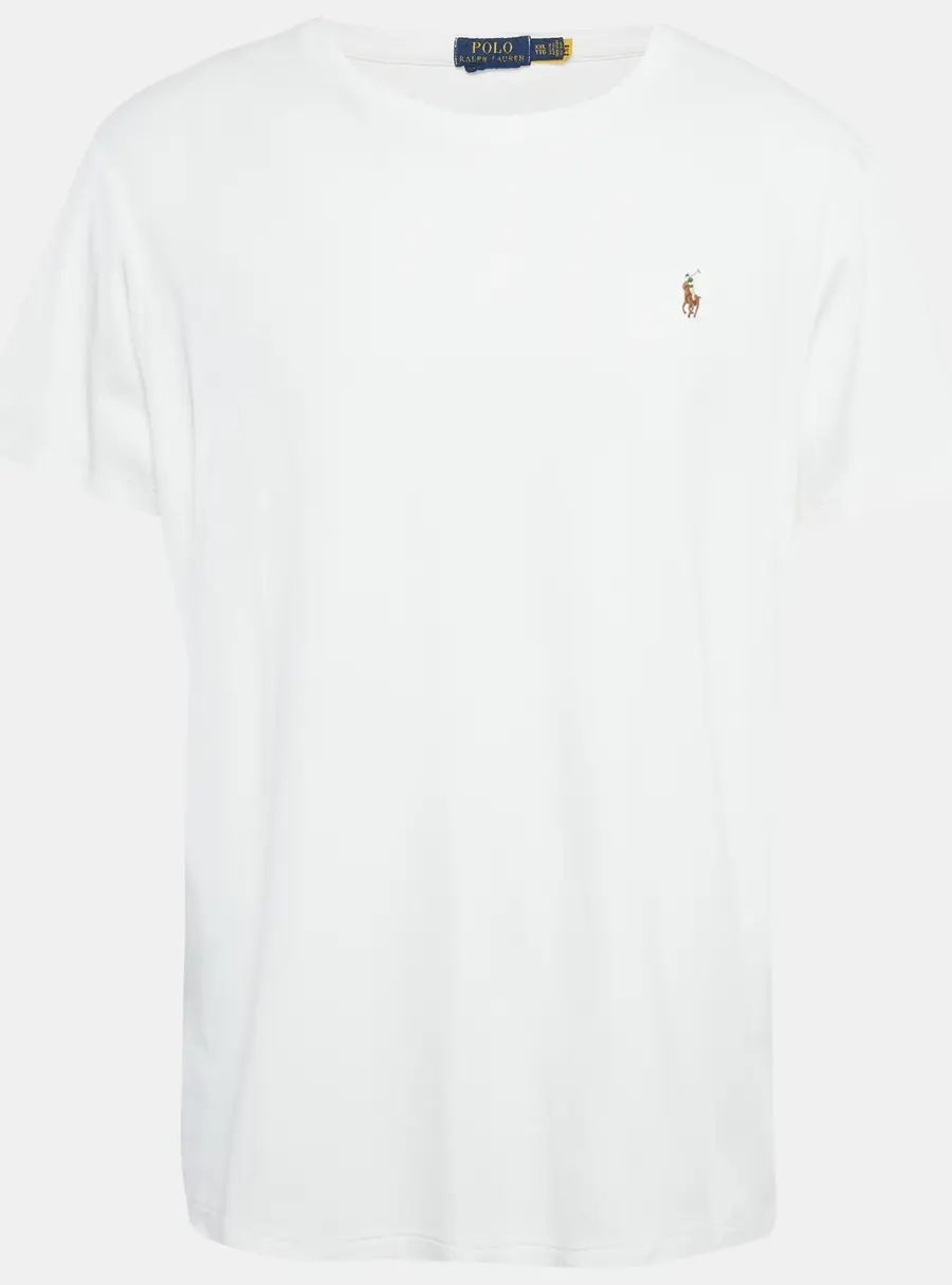 Polo Ralph Lauren White Cotton Crew Neck T-Shirt XXL