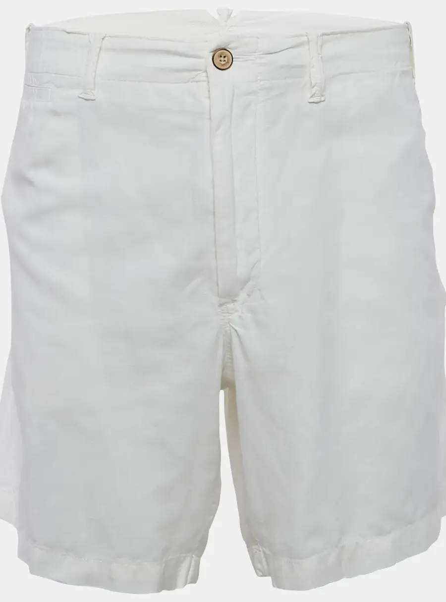 Polo Ralph Lauren White Linen and Cotton Shorts XXL