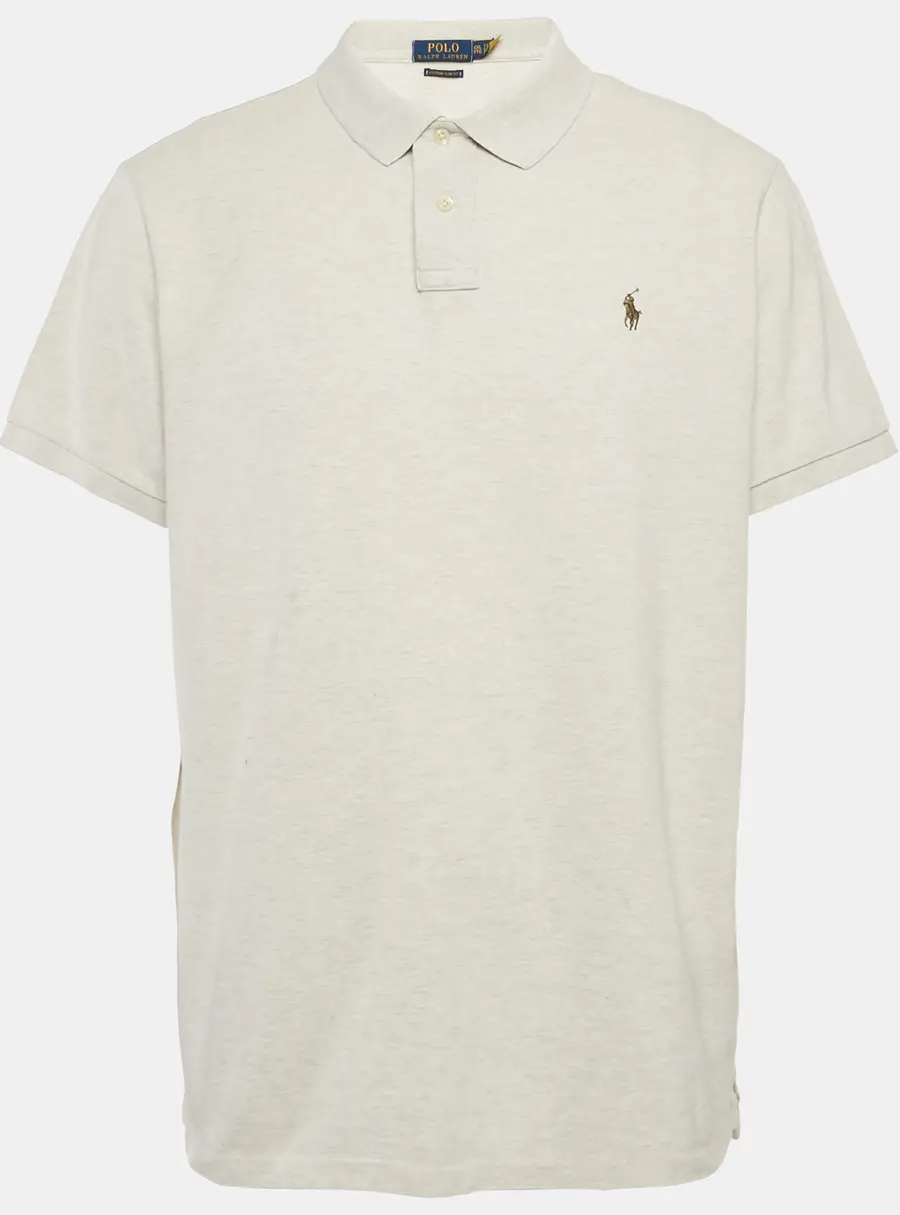 Polo Ralph Lauren Grey Cotton Pique Slim Fit Polo T-Shirt XXL