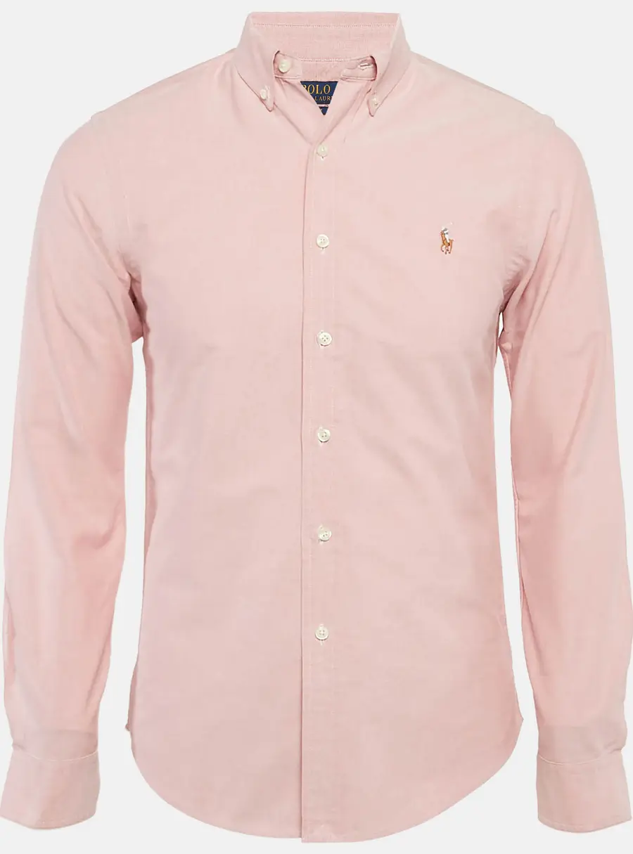Polo Ralph Lauren Pink Cotton Slim Fit Shirt S