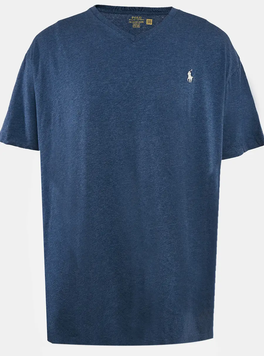 Polo Ralph Lauren Blue Jersey V-Neck Classic Fit T-Shirt XXL