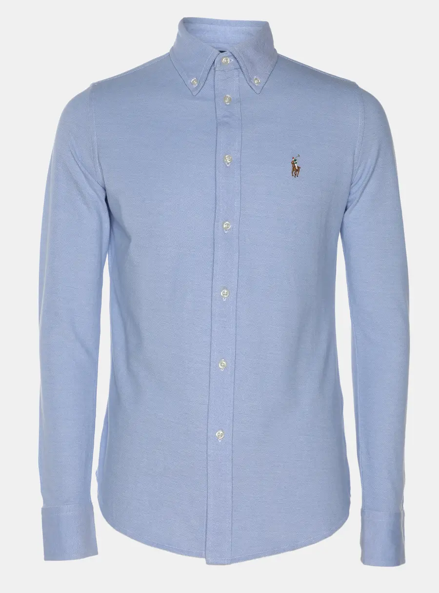 Polo Ralph Lauren Blue Cotton Button Front Shirt M