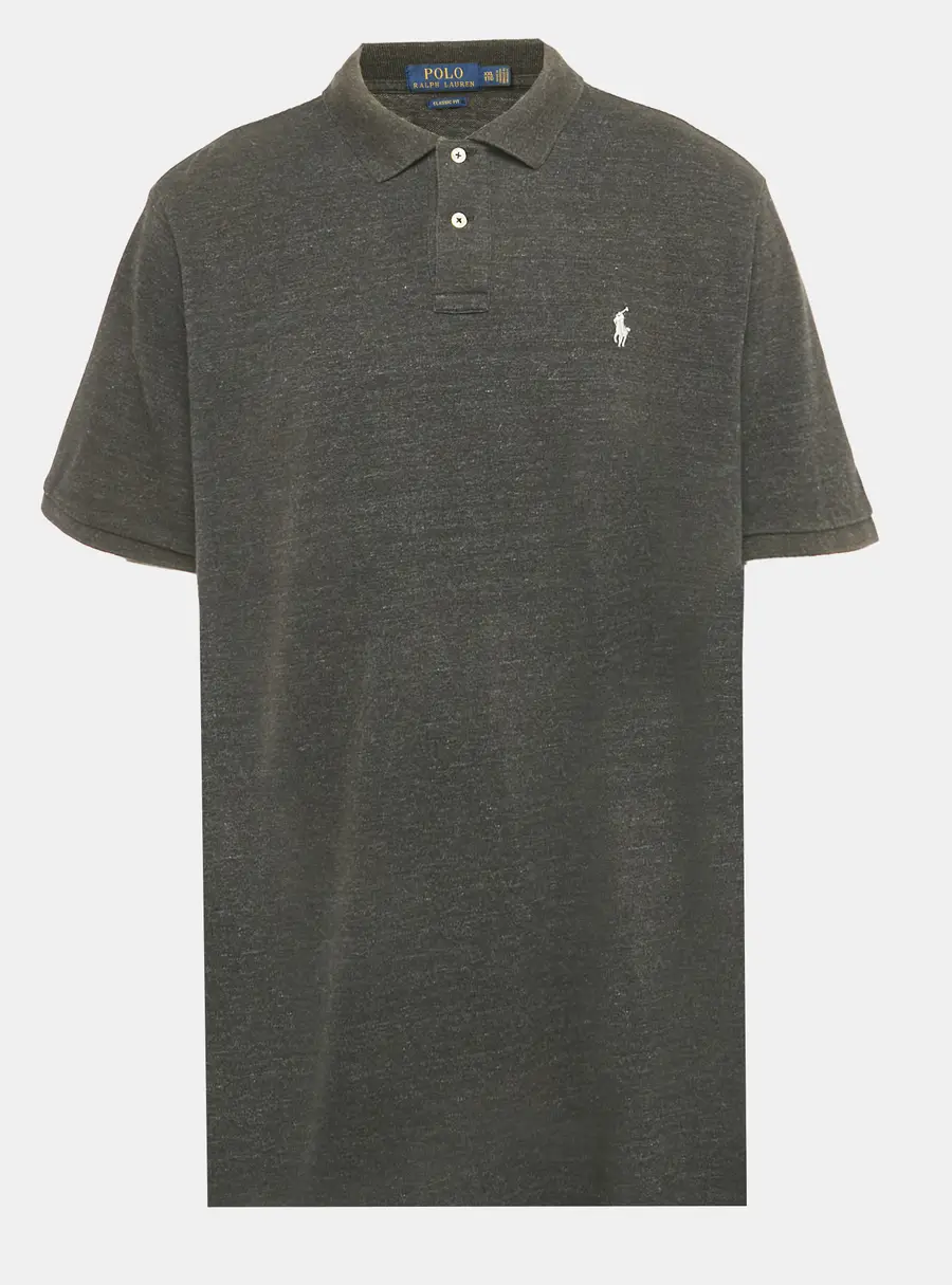 Polo Ralph Lauren Grey Logo Embroidered Cotton Classic Fit Polo T-Shirt XXL