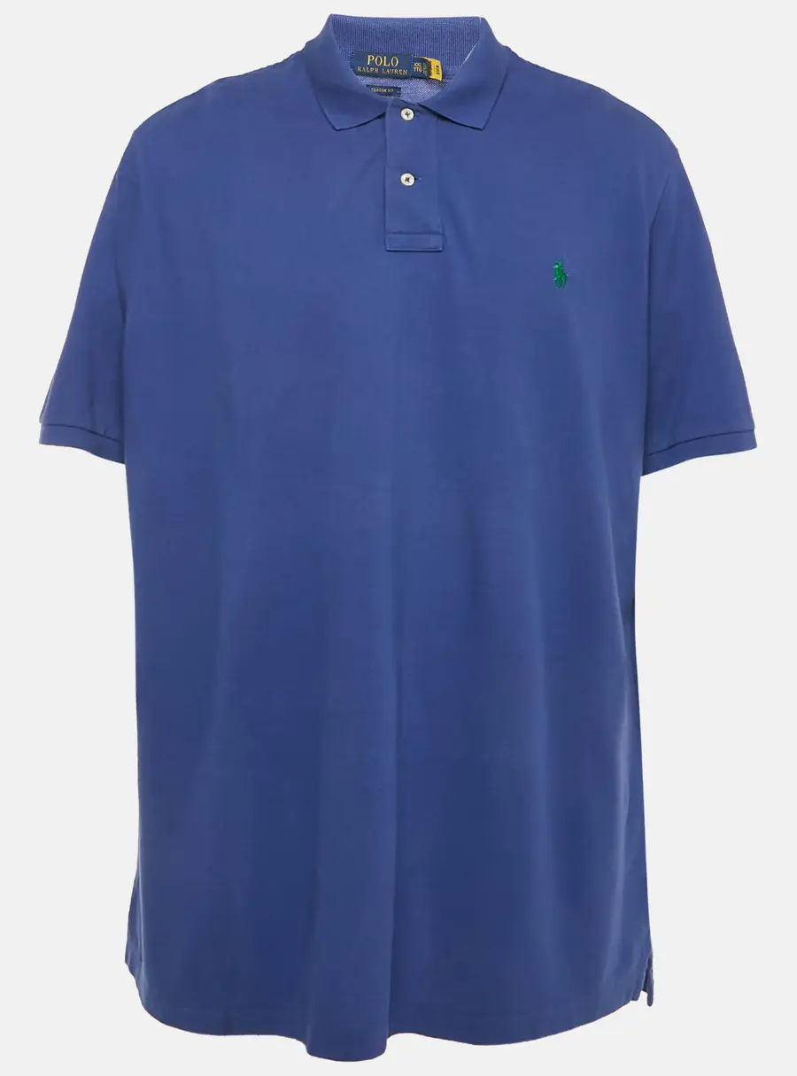 Polo Ralph Lauren Blue Pique Classic Fit Polo T-Shirt XXL