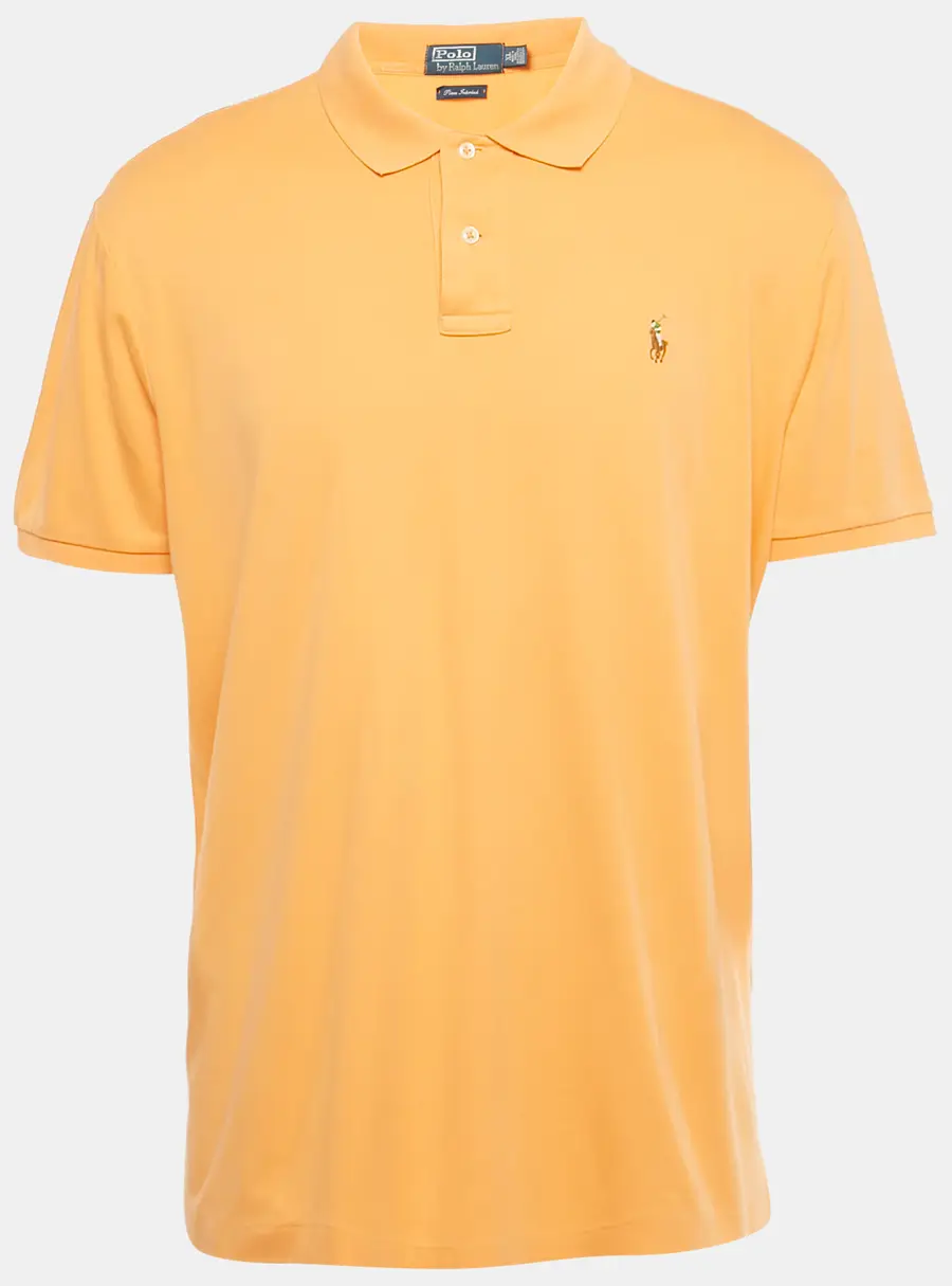 Polo Ralph Lauren Orange Pima Jersey Polo T-Shirt XL