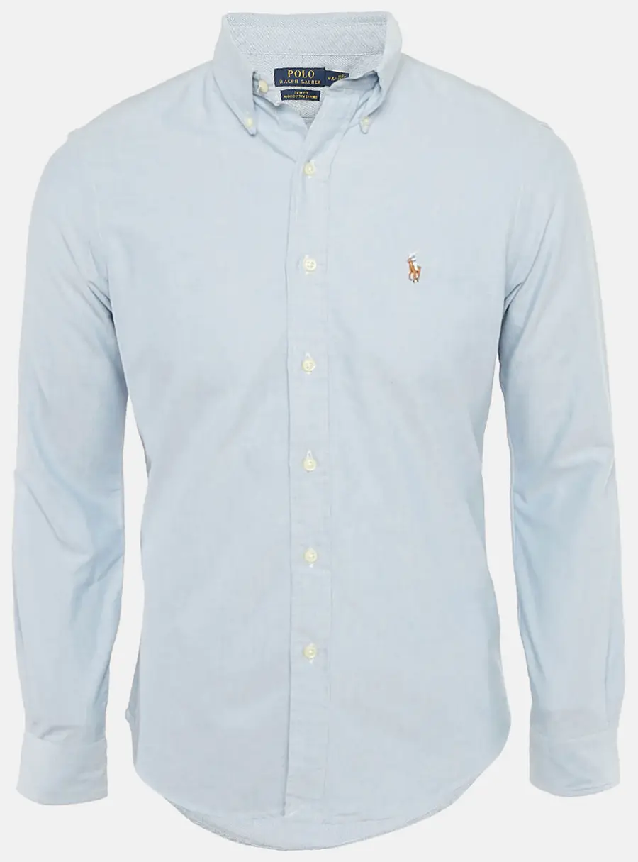 Polo Ralph Lauren Blue Oxford Cotton Slim Fit Shirt M