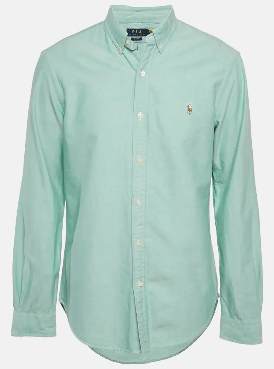 Polo Ralph Lauren Green Cotton Slim Fit Shirt L