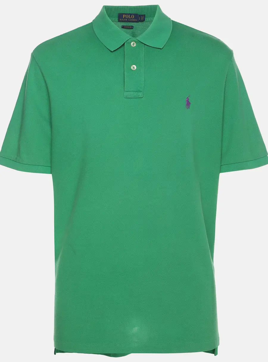 Polo Ralph Lauren Green Jersey Polo T-Shirt L