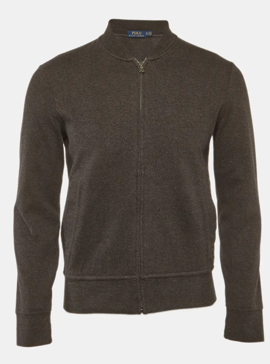 Polo Ralph Lauren Grey Wool Blend Zip-Up Jacket XS
