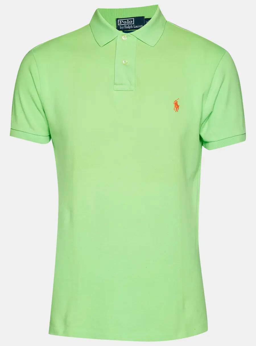 Polo Ralph Lauren Green Cotton Knit Polo T-Shirt M