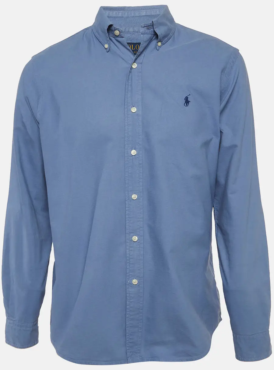 Polo Ralph Lauren Blue Oxford Cotton Classic Fit Shirt M