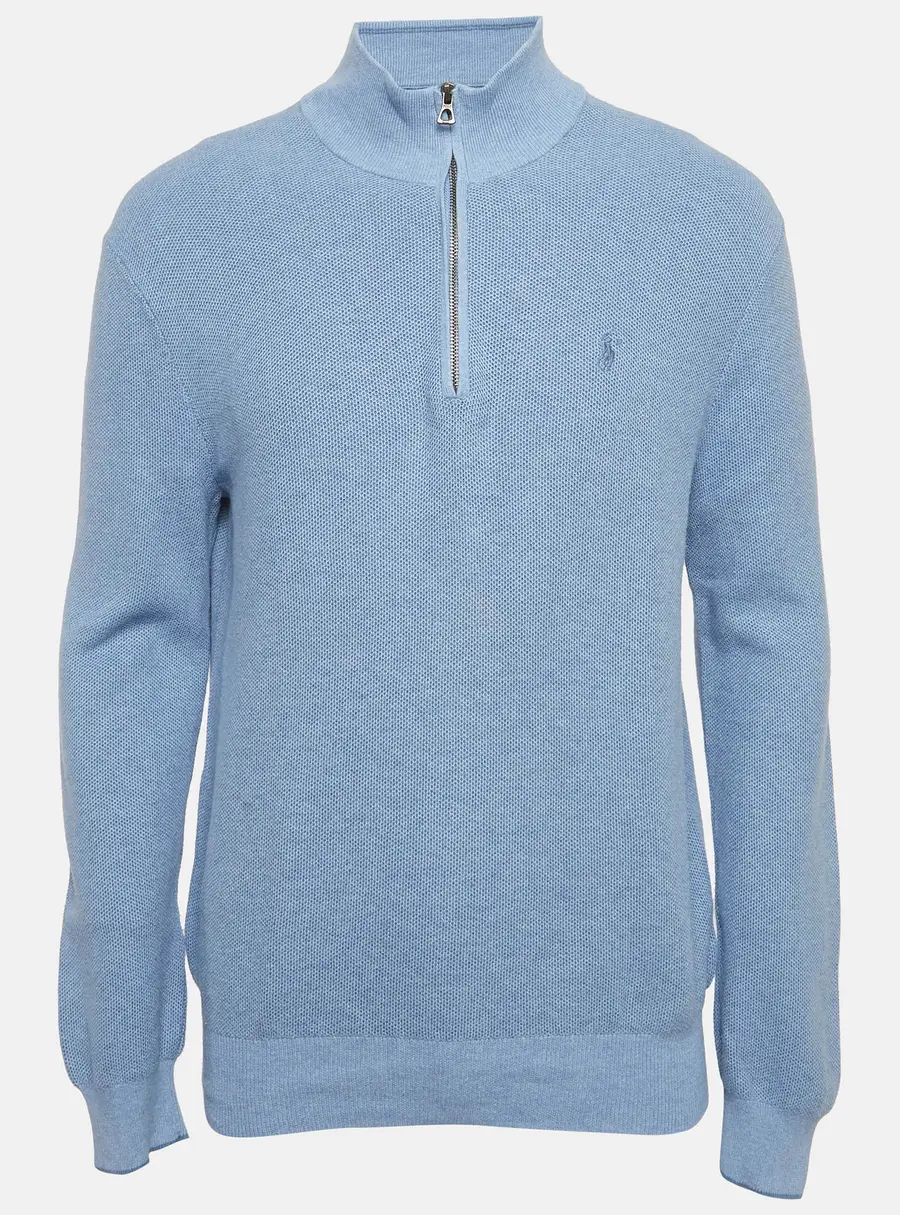 Polo Ralph Lauren Blue Pima Cotton Long Sleeve T-Shirt L