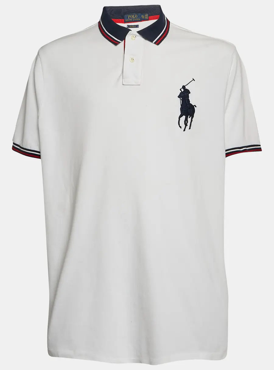 Polo Ralph Lauren White Cotton Pique Polo T-Shirt XXL