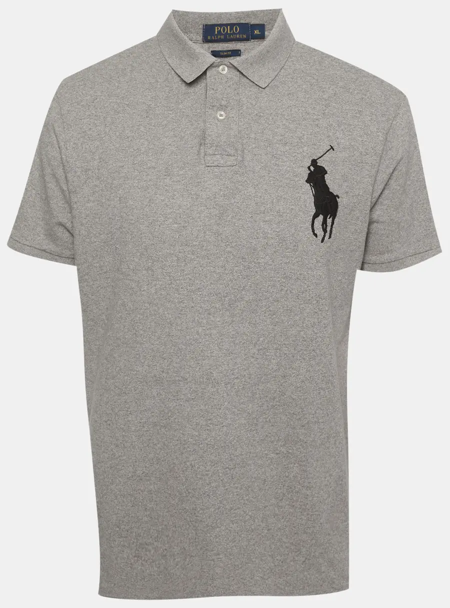 Polo Ralph Lauren Grey Pique Cotton Polo T-Shirt XL