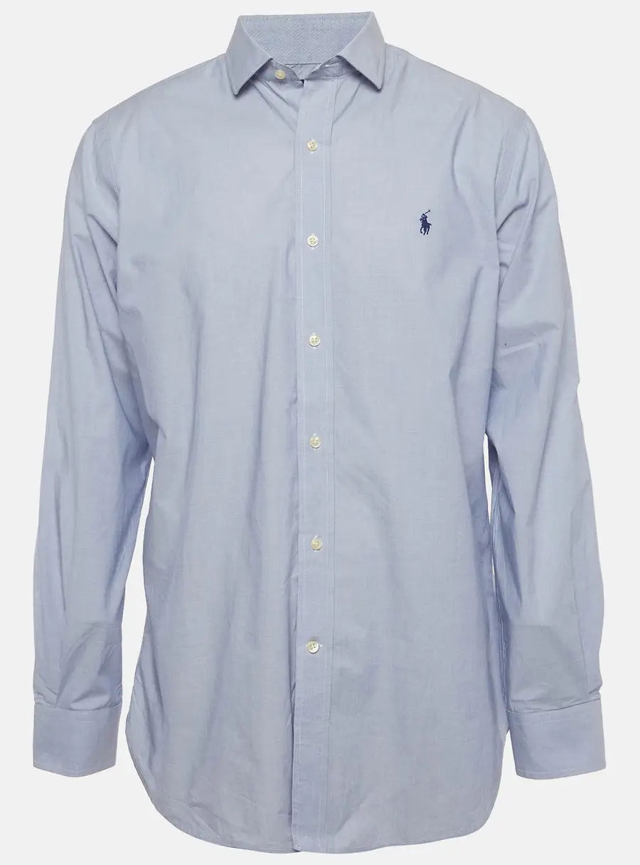 Polo Ralph Lauren Blue Cotton Long Sleeve Shirt L