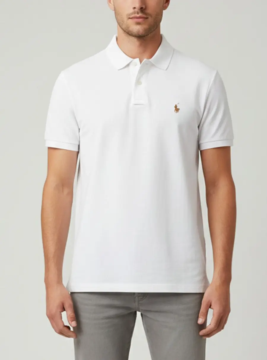 Polo Ralph Lauren White Cotton Jersey Polo T-Shirt XL