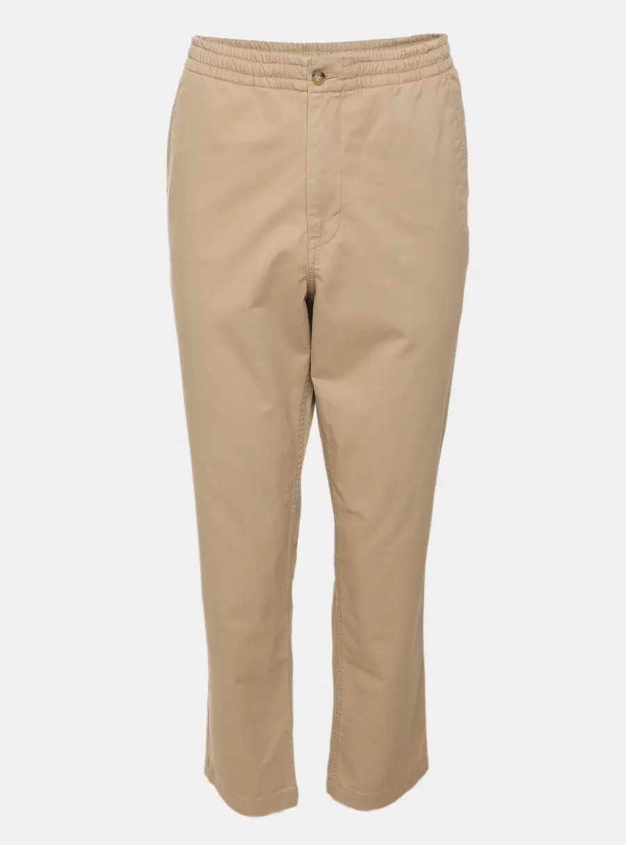 Polo Ralph Lauren Beige Stretch Cotton Elasticated Drawstring Pants M