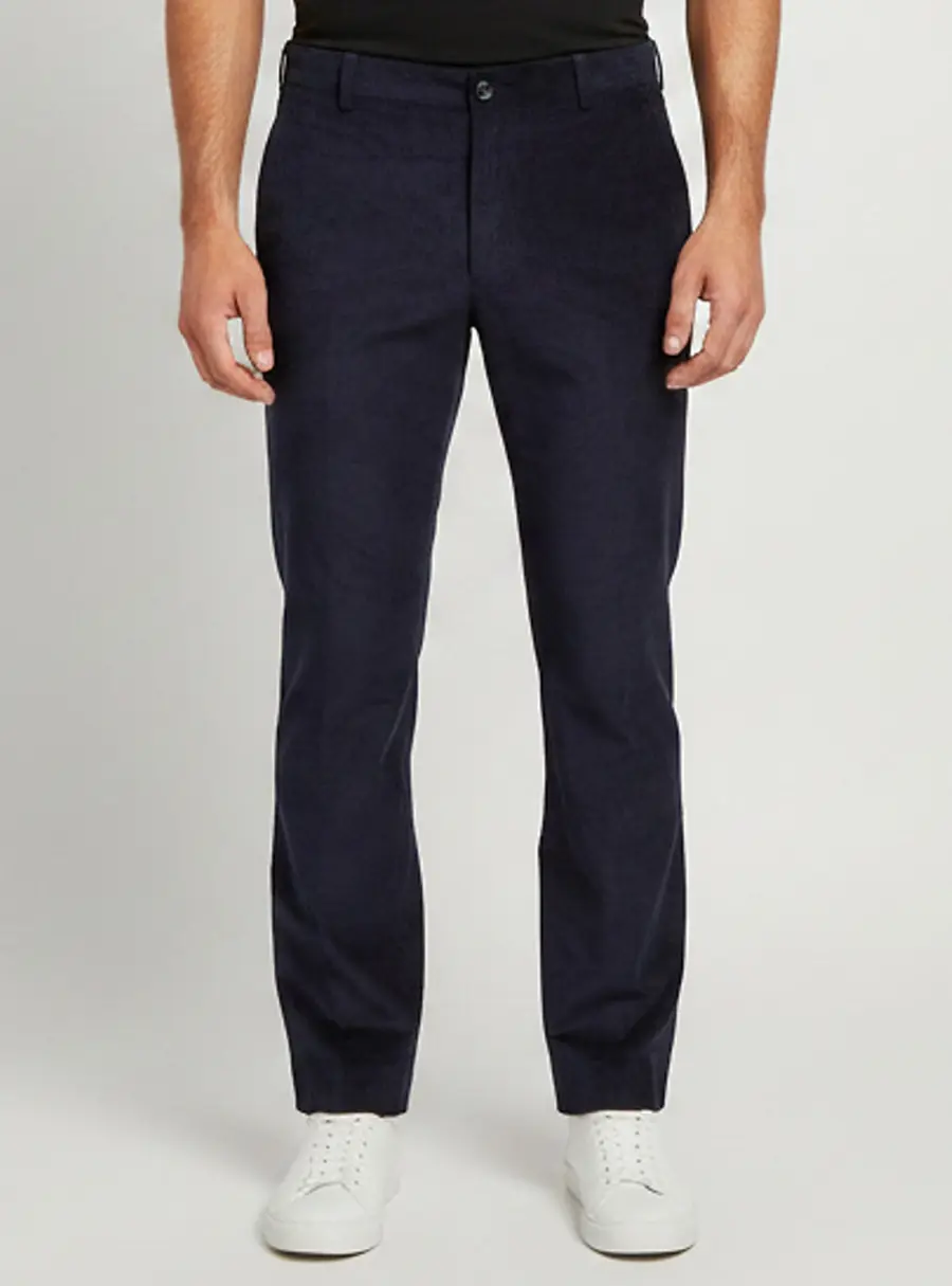 Polo Ralph Lauren Navy Blue Corduroy Regular Fit Trousers M