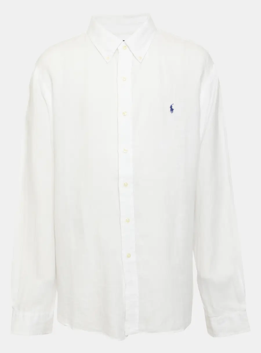 Polo by Ralph Lauren White Linen Long Sleeve Shirt XXL