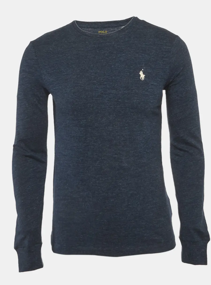 Polo Ralph Lauren Blue Jersey Long Sleeve Top XS