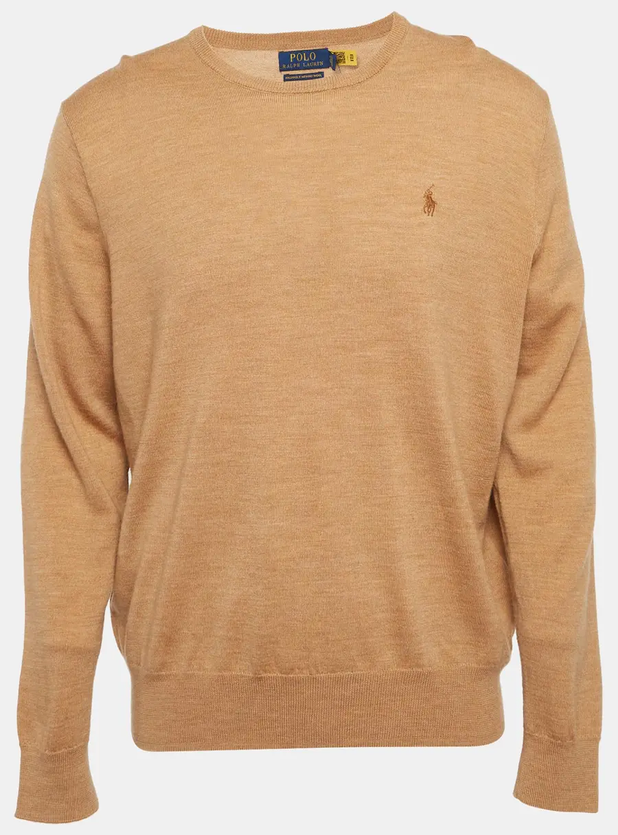 Polo Ralph Lauren Brown Wool Knit Sweatshirt XL