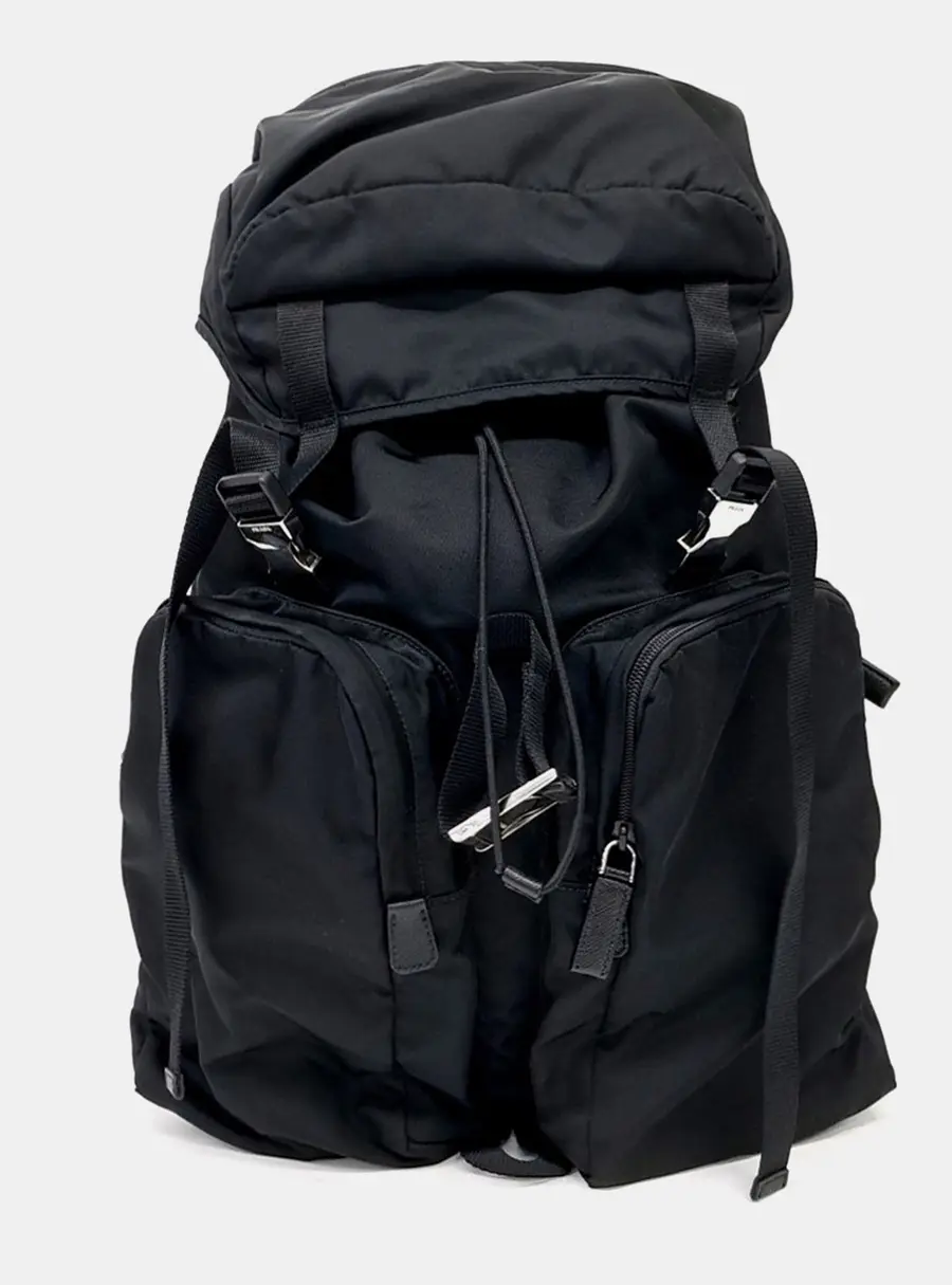 Prada Black Nylon Backpack