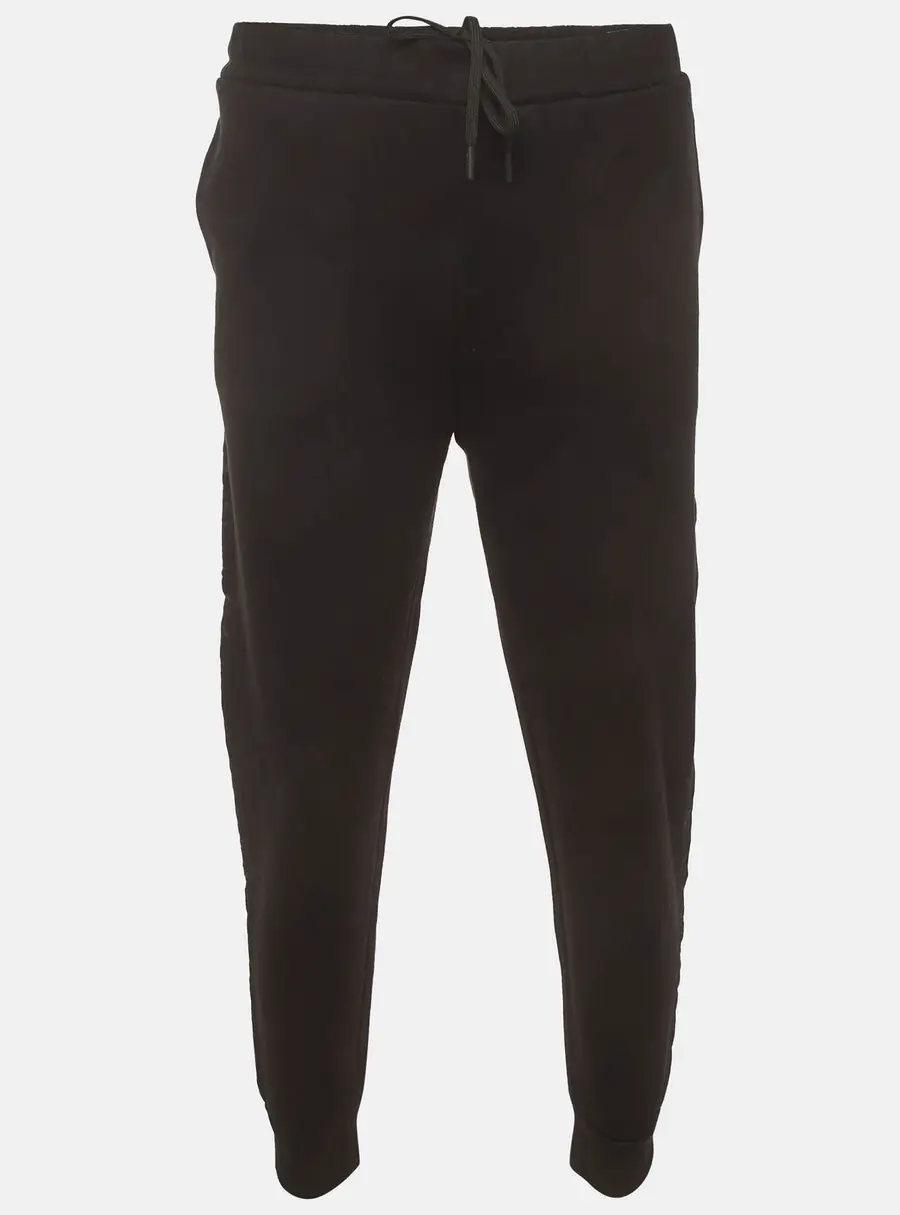 Prada Black Triangle Logo Jersey Re-Nylon Trim Sweatpants XXL