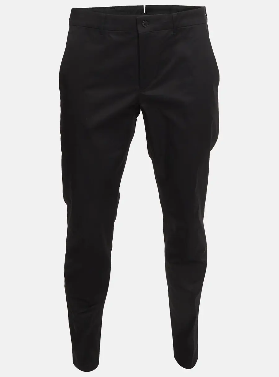 Prada Black Cotton Straight Leg Trousers L