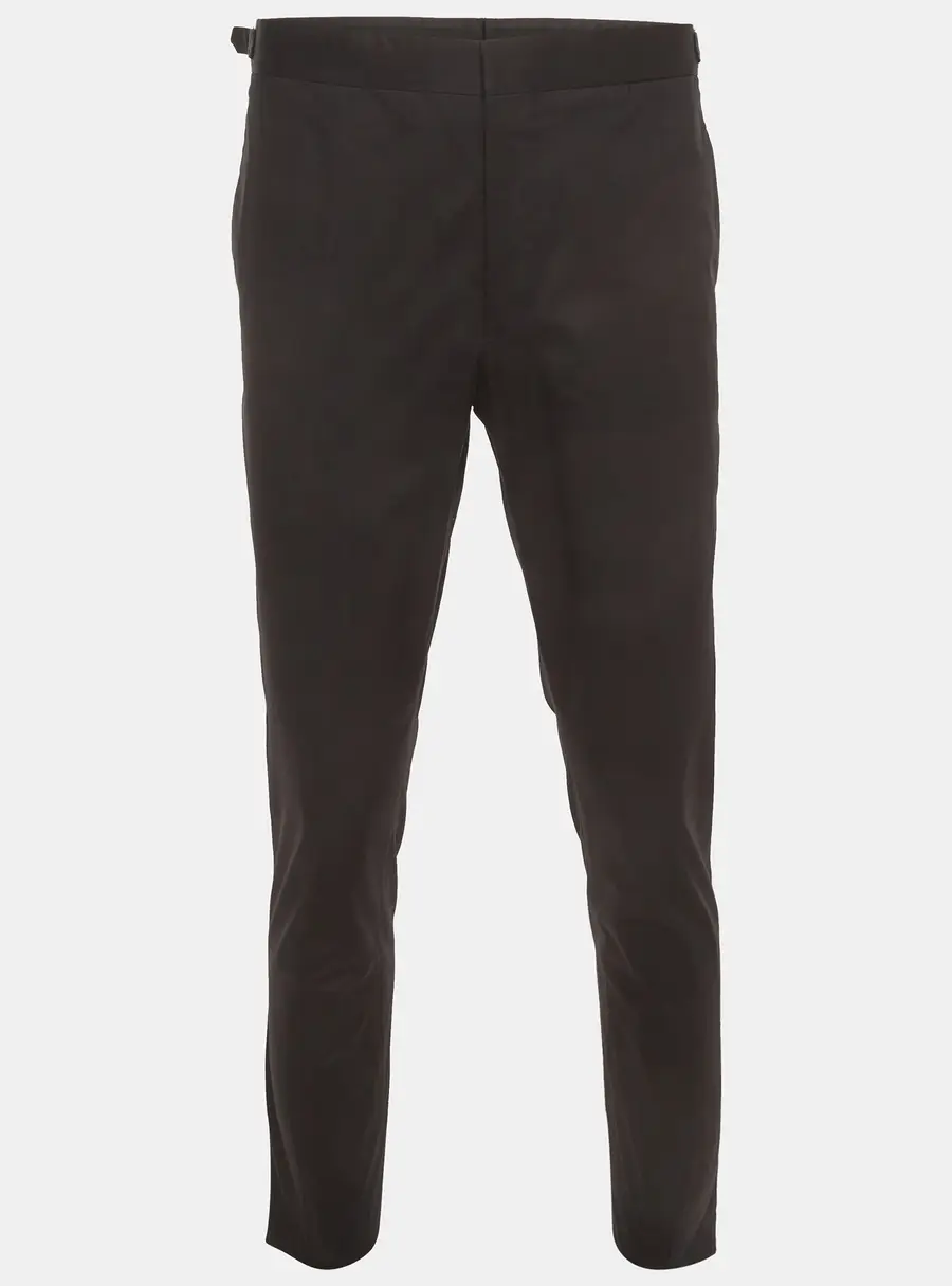 Prada Black Stretch Cotton Regular Fit Trouser XL