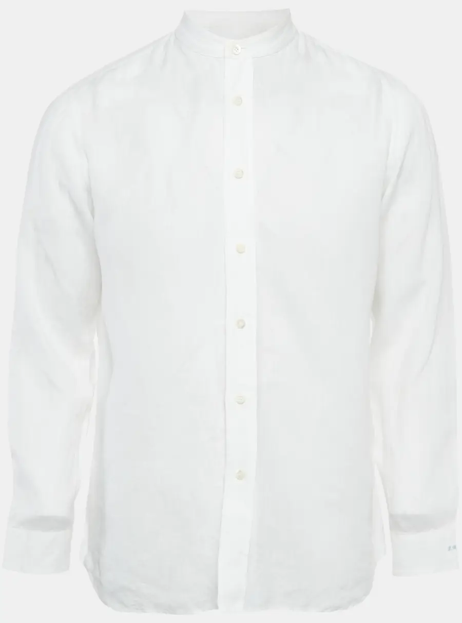 Prada White Cotton Long Sleeve Shirt M