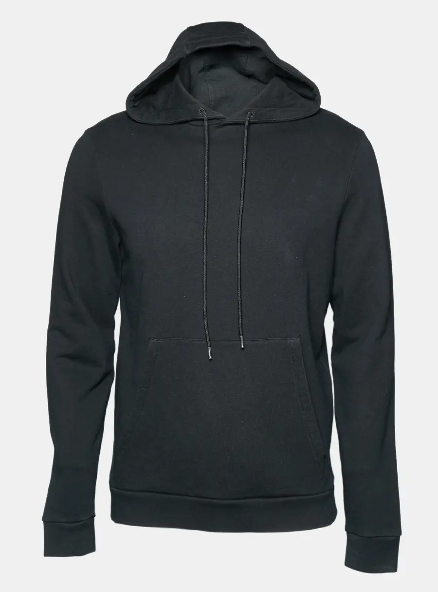 Prada Black Cotton Hooded Sweatshirt M