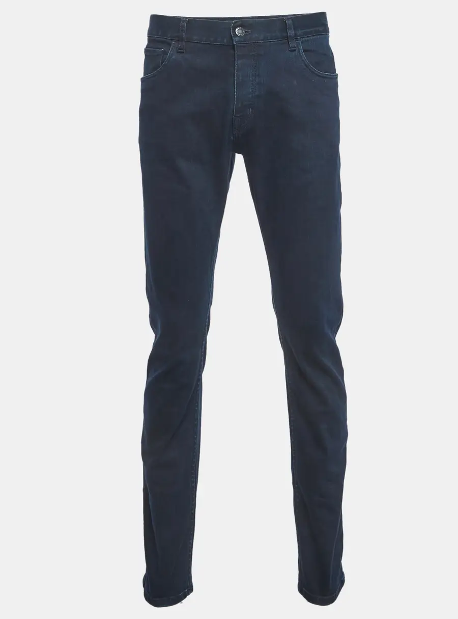 Prada Navy Blue Denim Skinny Jeans L/Waist 34"