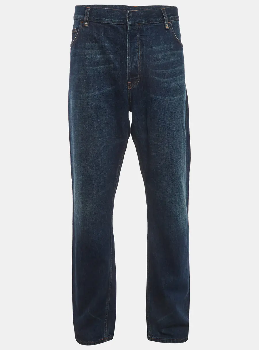 Prada Blue Denim Buttoned Loose Fit Jeans XXL/Waist 40"