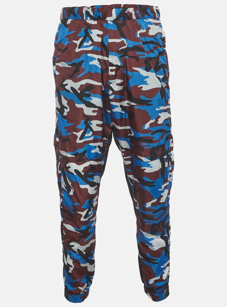 Prada Multicolour Camouflage Print Nylon Track Pants XL