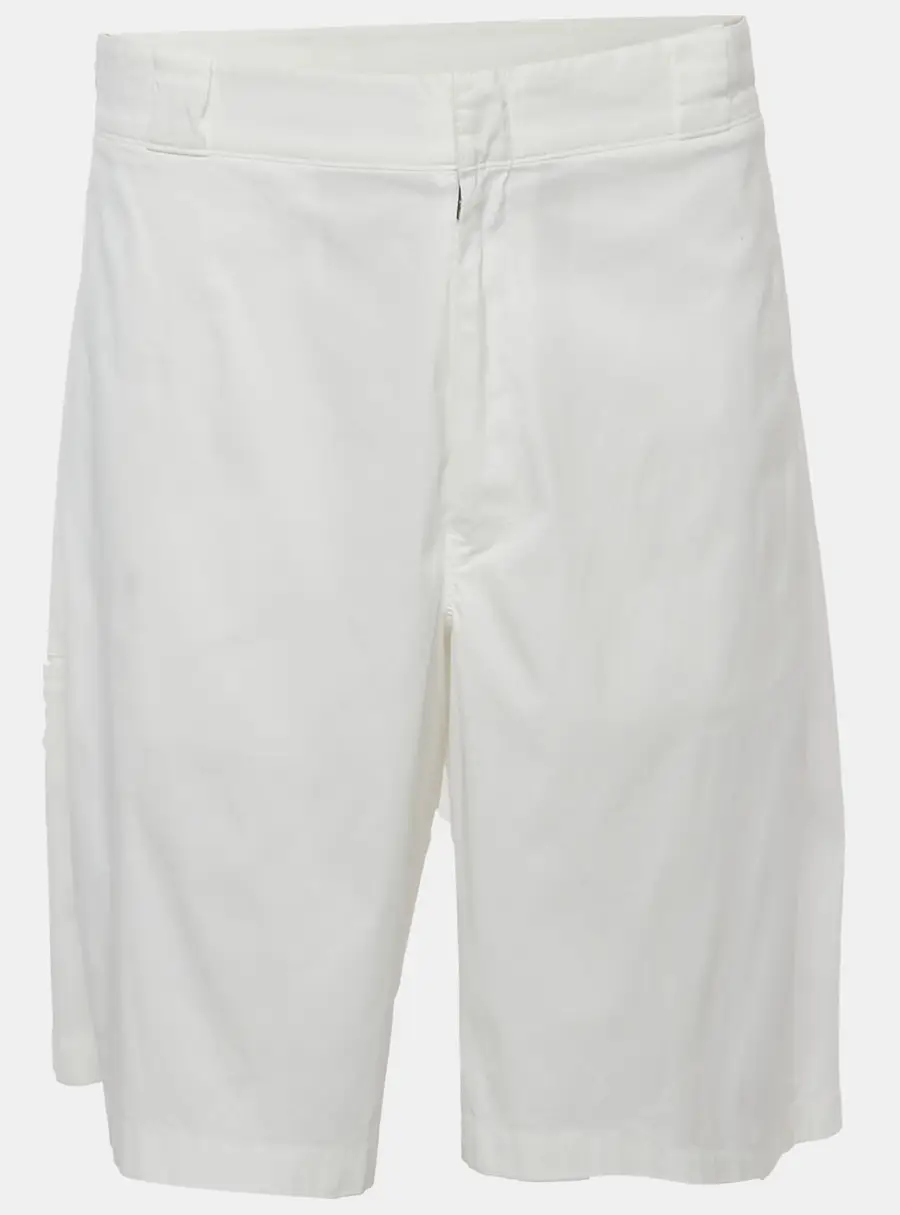 Prada White Cotton Bermuda Shorts XXL