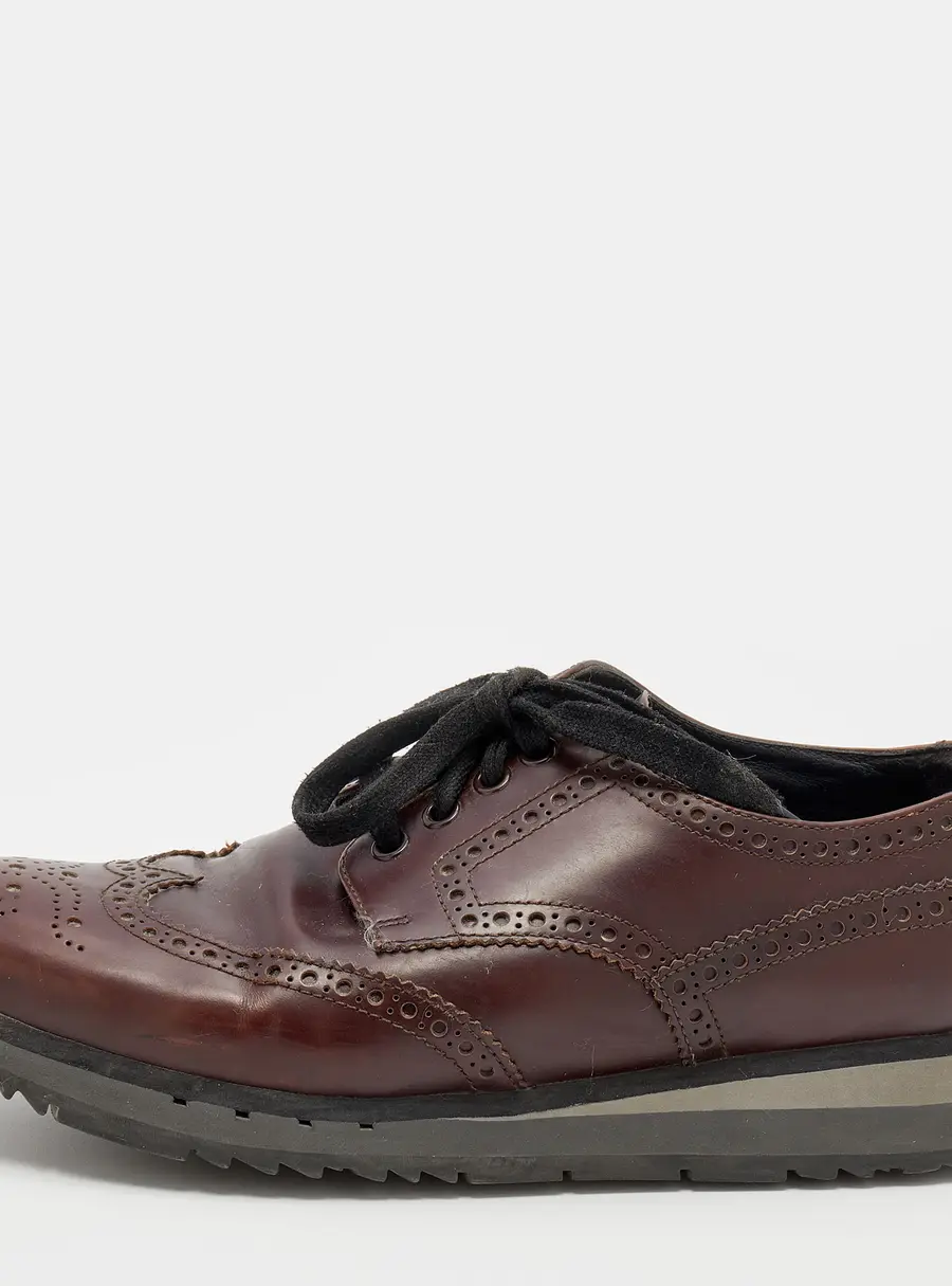 Prada Sport Brown Leather Brogue-Derby Size 41