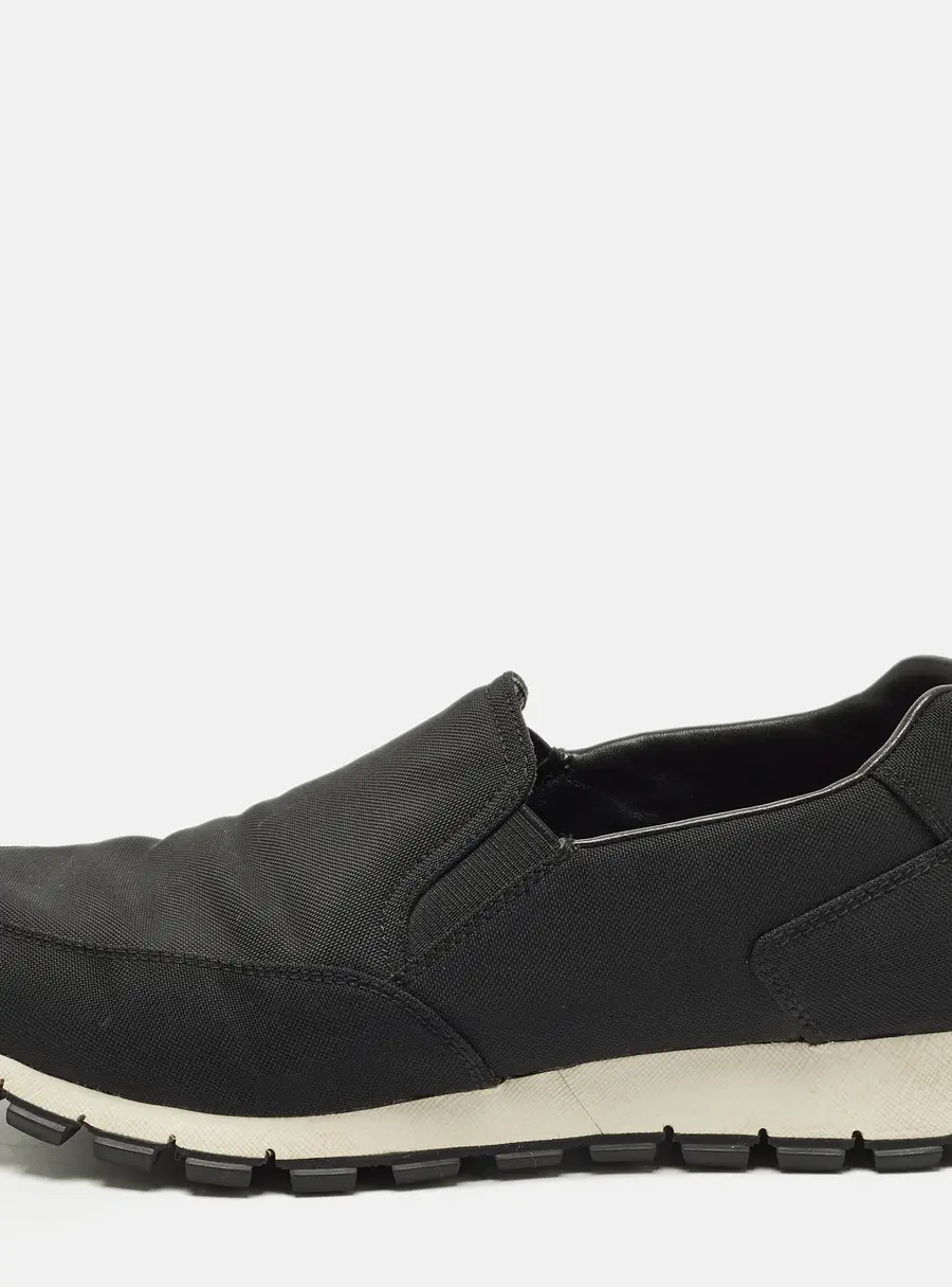 Prada Sport Size 39 Black Canvas Slip On Sneakers