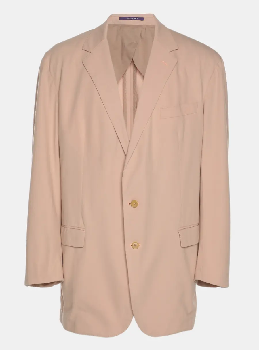 Ralph Lauren Purple Label Light Pink Cotton Blazer