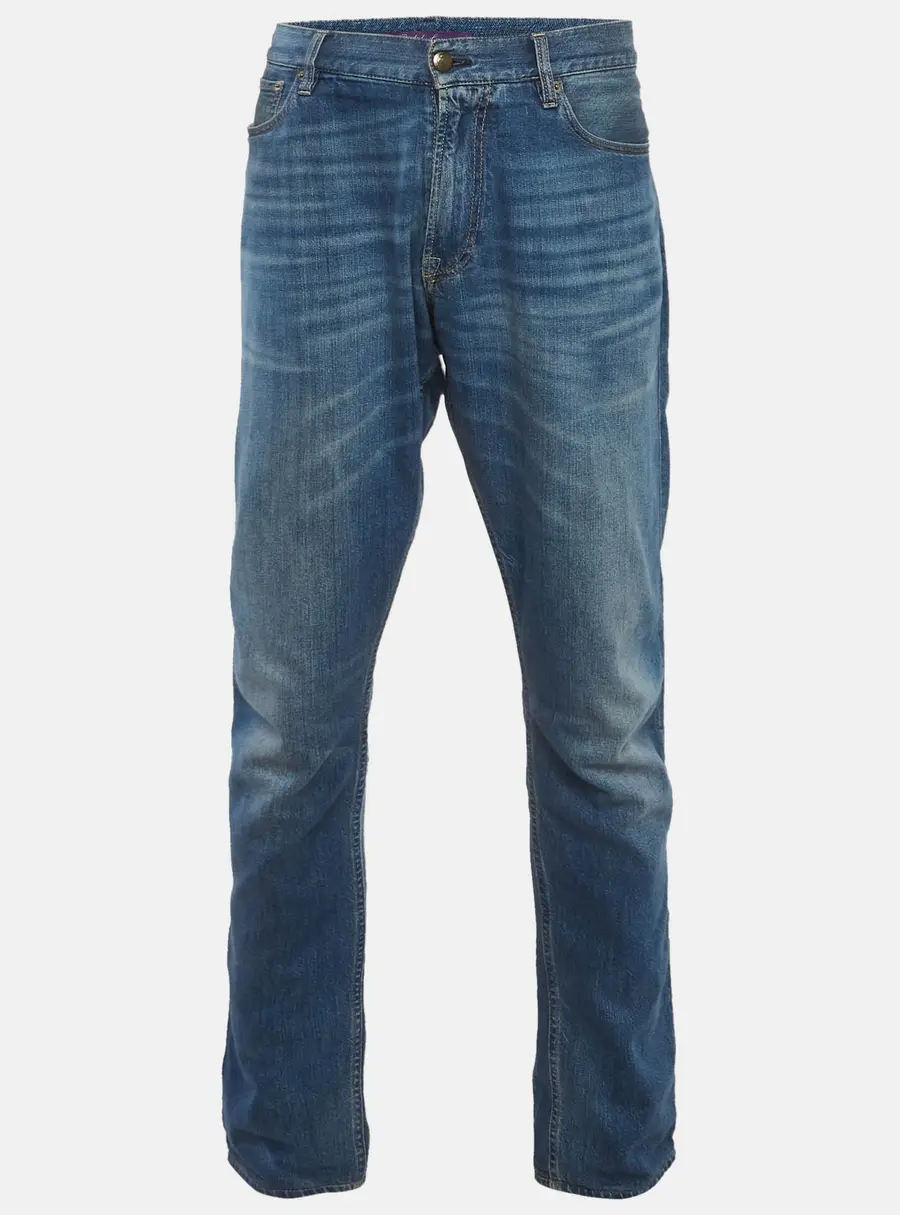 Ralph Lauren Purple Label Blue Washed Denim Slim Fit Jeans XL/Waist 36"